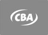 Betűvágott cba logo kosárra (20x8cm) - fehér pvc