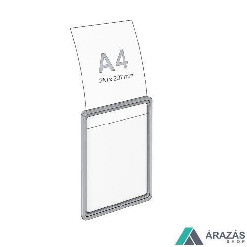 Plakátkeret A4 SZÜRKE RAL7040