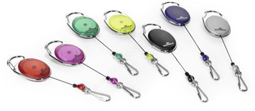 STYLE kihúzható kártyatartó (8327-05) zöld - karabineres