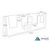 Prospektustartó 1/3 A4 asztali/fali 4 rekeszes