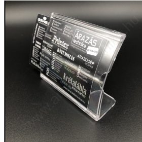 Árcímke tartó műanyag 75x53 mm