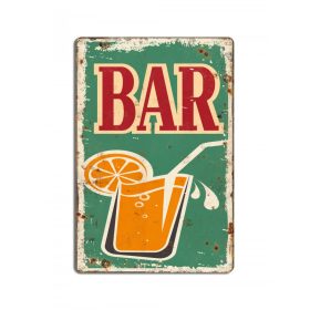BAR retro fémtábla