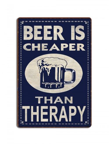 Beer is cheaper retro fémtábla