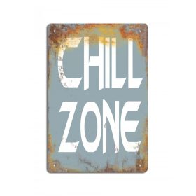 Chill zone retro fémtábla