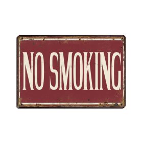 No smoking fémtábla