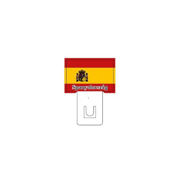 Spanyol zászló - 60x40mm