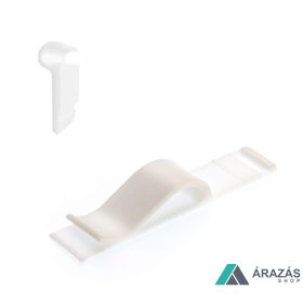 CLIP csipesz üveglapra - FEHÉR (+árkazettához adapter)