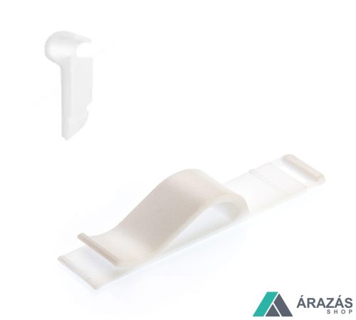 CLIP csipesz üveglapra - FEHÉR (+árkazettához adapter)