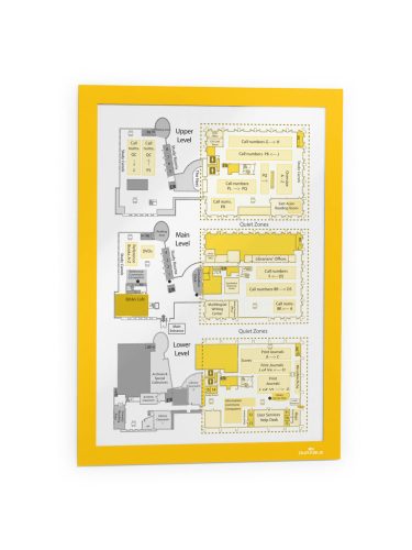 Duraframe A4 - SÁRGA infokeret (4872-04) - öntapadó hátlap