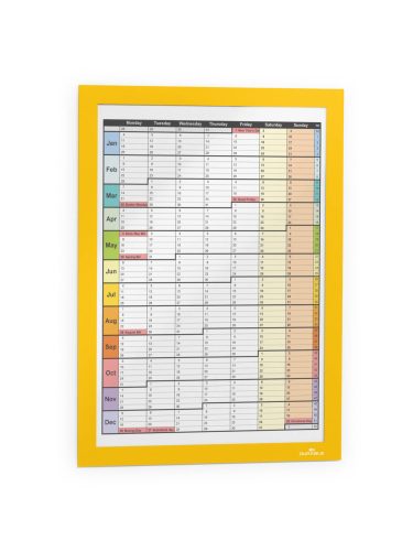 Duraframe A4 - SÁRGA infokeret (4872-04) - öntapadó hátlap