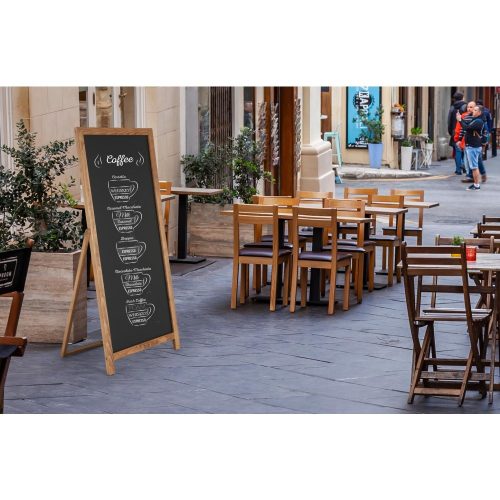 Krétás megállítótábla beltéri  510 x 1090 mm