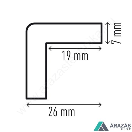 Sarokvédő profil C20 - SÁRGA/FEKETE (1101-130)