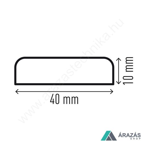 Felületvédő profil S10 - SÁRGA/FEKETE (1107-130)