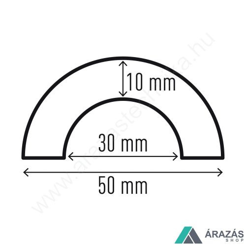 Csővédő profil P30 - SÁRGA/FEKETE (1115-130)