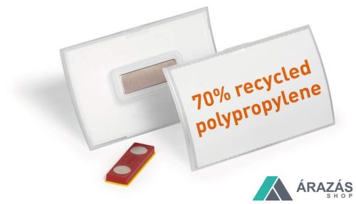 CLICK FOLD mágneses névkitűző 54x90mm (8260-19) 10db/cs - elfordulásmentes