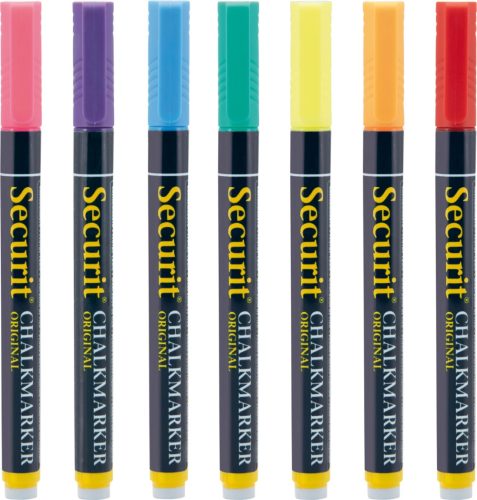 Krétamarker SMA100 (1-2 mm) PIROS - vízzel lemosható