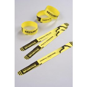 Karszalag nyomtatható 265x18 mm  L4001-10- sárga